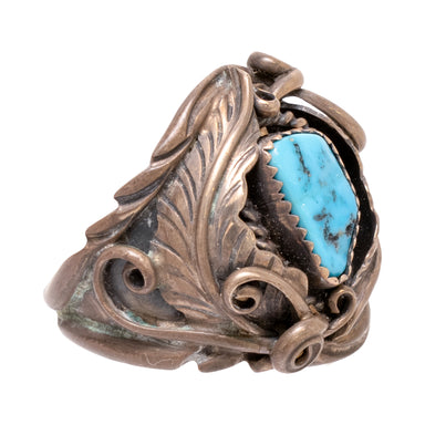 Sterling and Turquoise Ring, Jewelry, Ring, Native