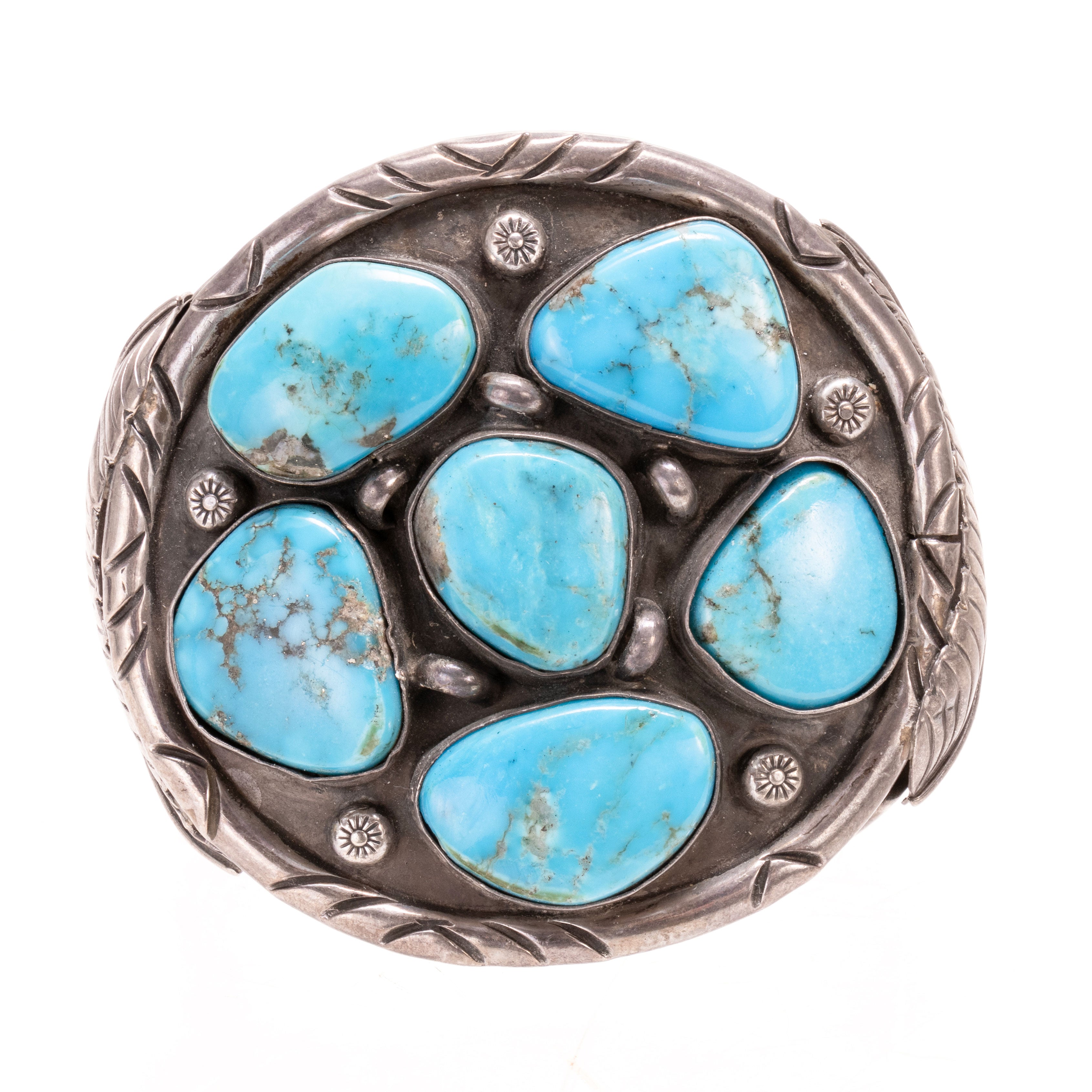 Navajo Turquoise and Silver Bracelet, Jewelry, Bracelet, Native