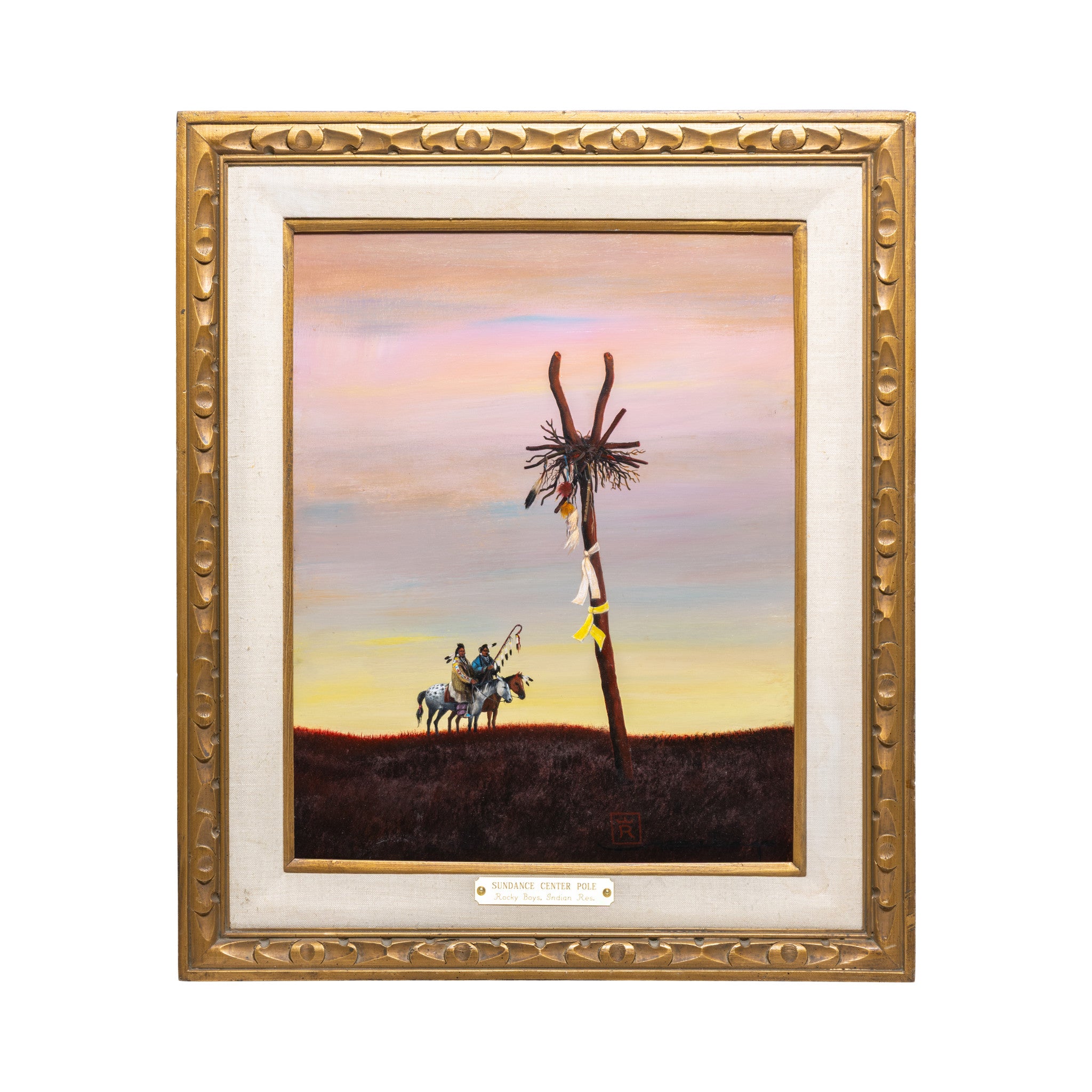 "Sundance Center Pole-Rocky Boys Indian Reservation" by Mario Rabago