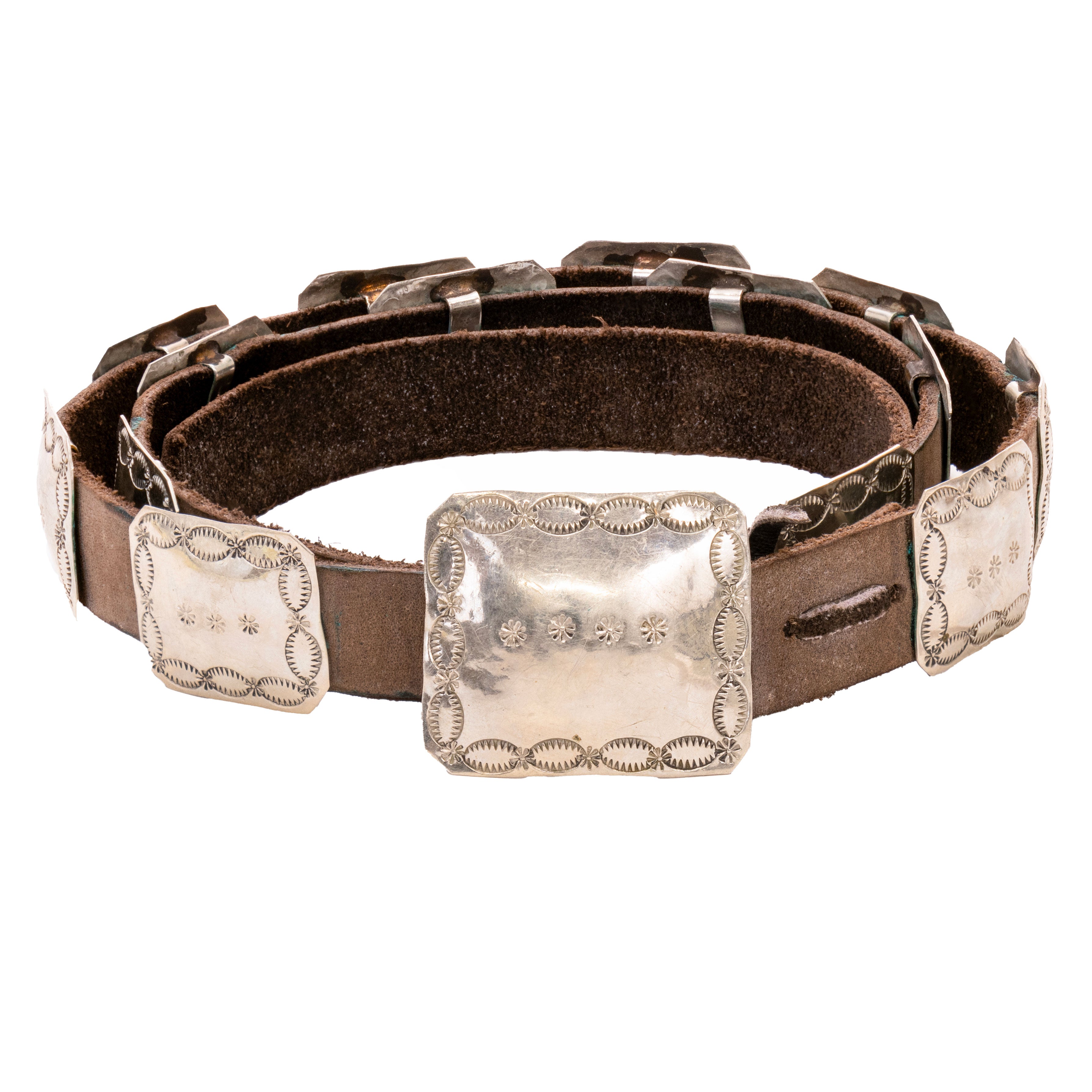 Coin Silver Concho Belt