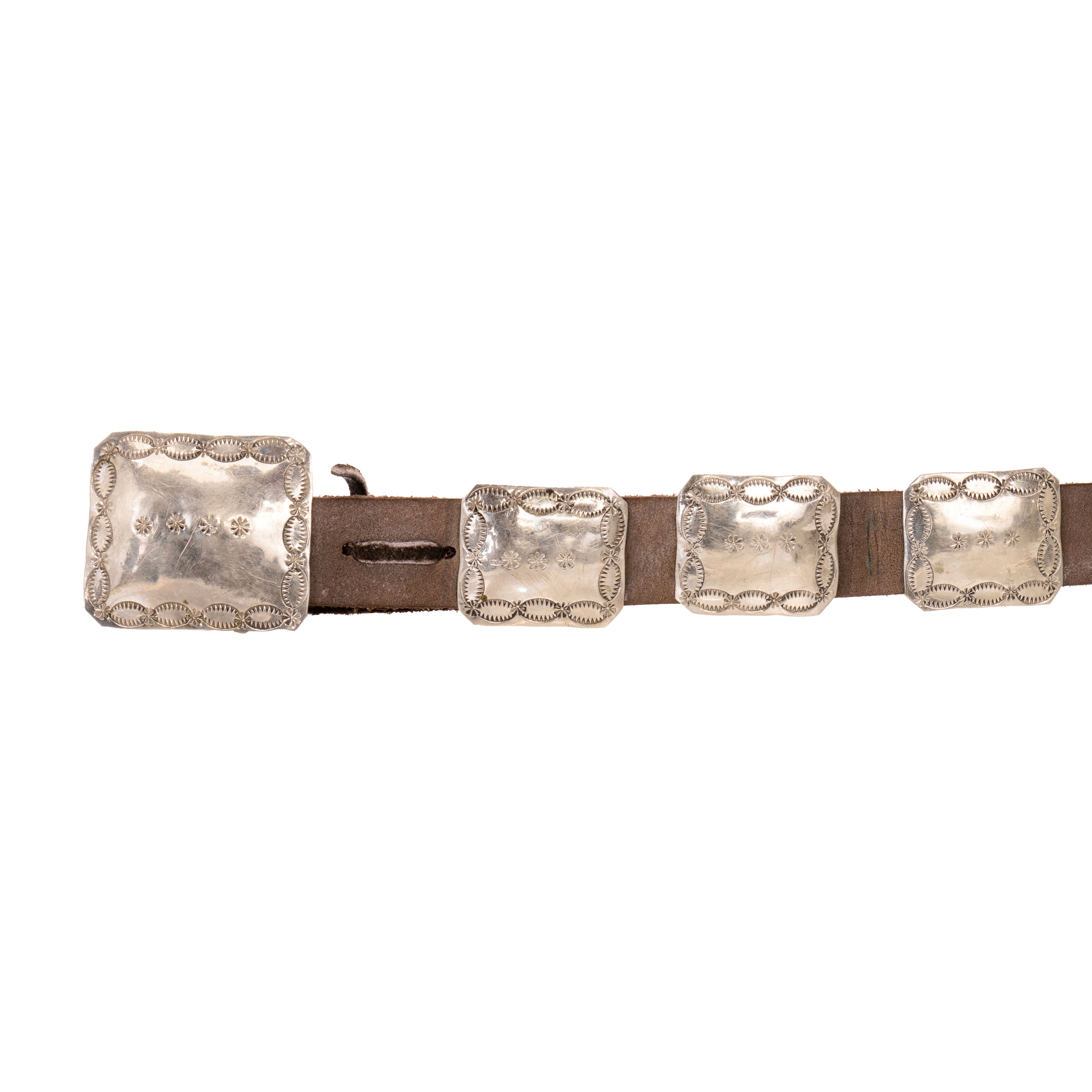 Coin Silver Concho Belt