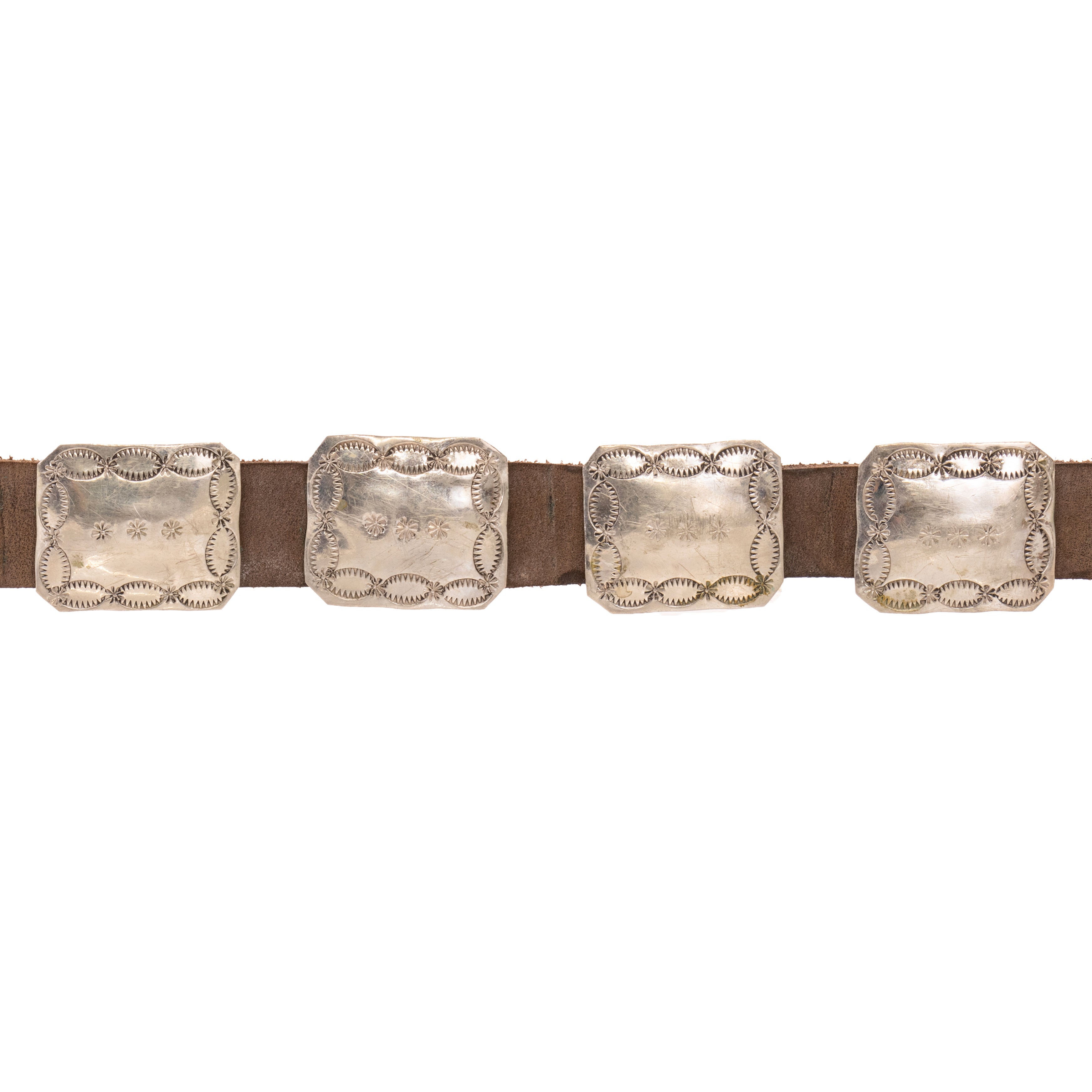 Coin Silver Concho Belt