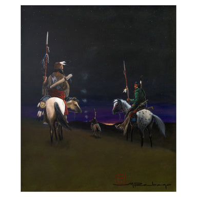 Smoke Signal from Thunder Hill by Mario Rabago, Fine Art, Painting, Native American