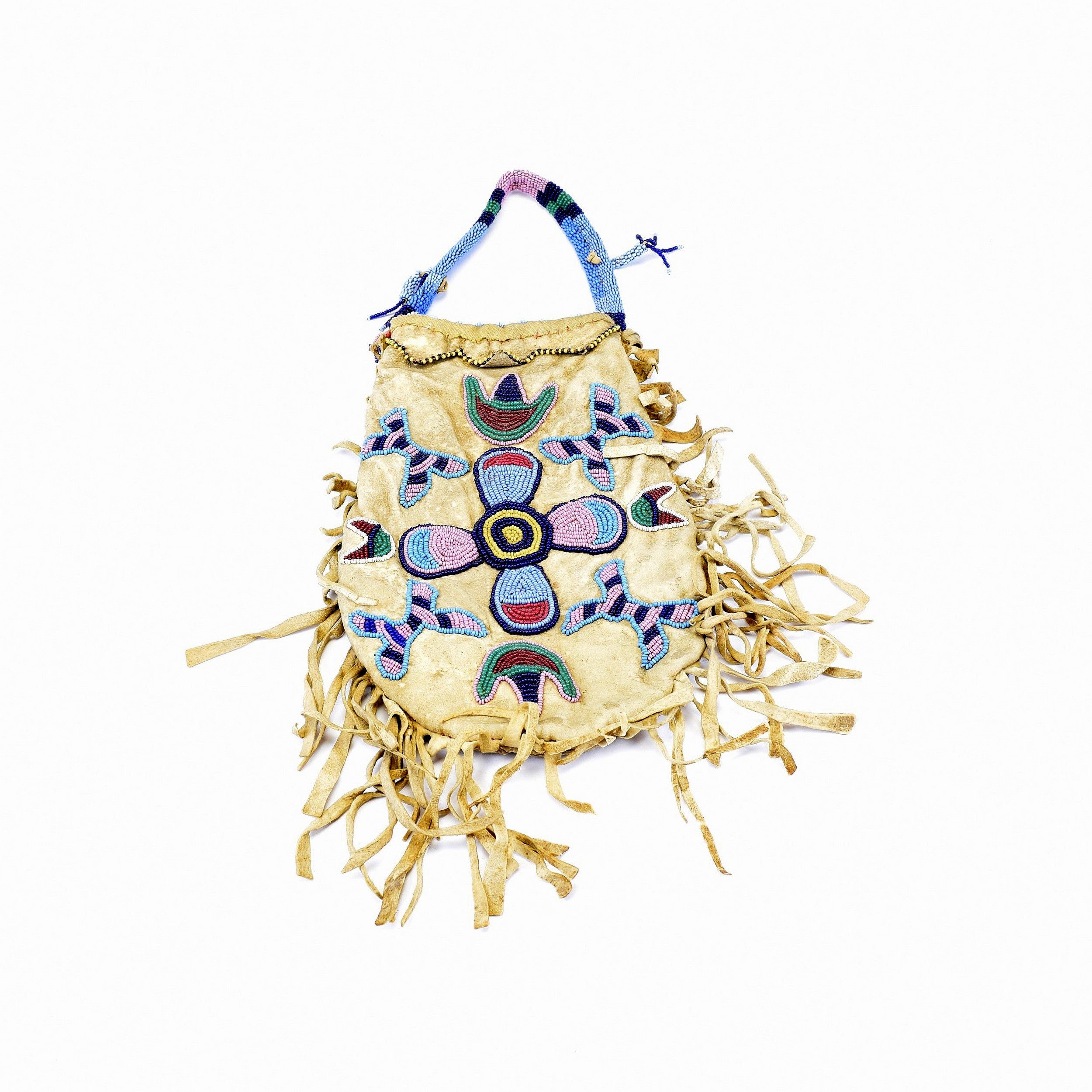 Crow Pictorial Bag, Native, Bag, Pouch