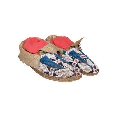 Cheyenne Child's Moccasins, Native, Garment, Moccasins