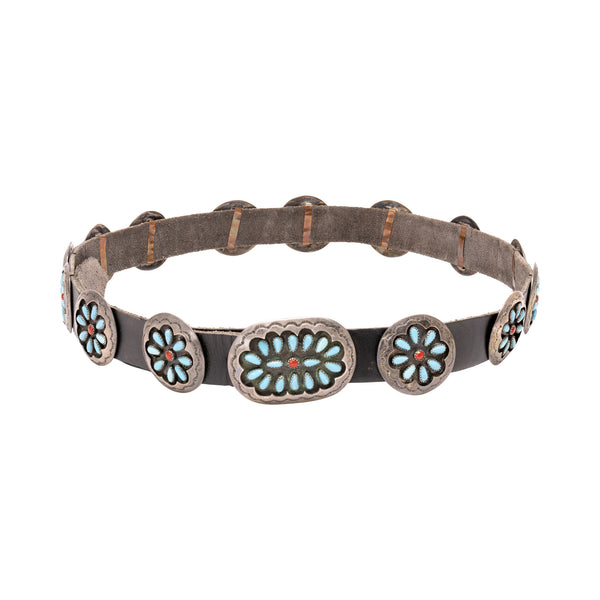 Navajo Shadowbox Concho Belt, Jewelry, Belt, Native