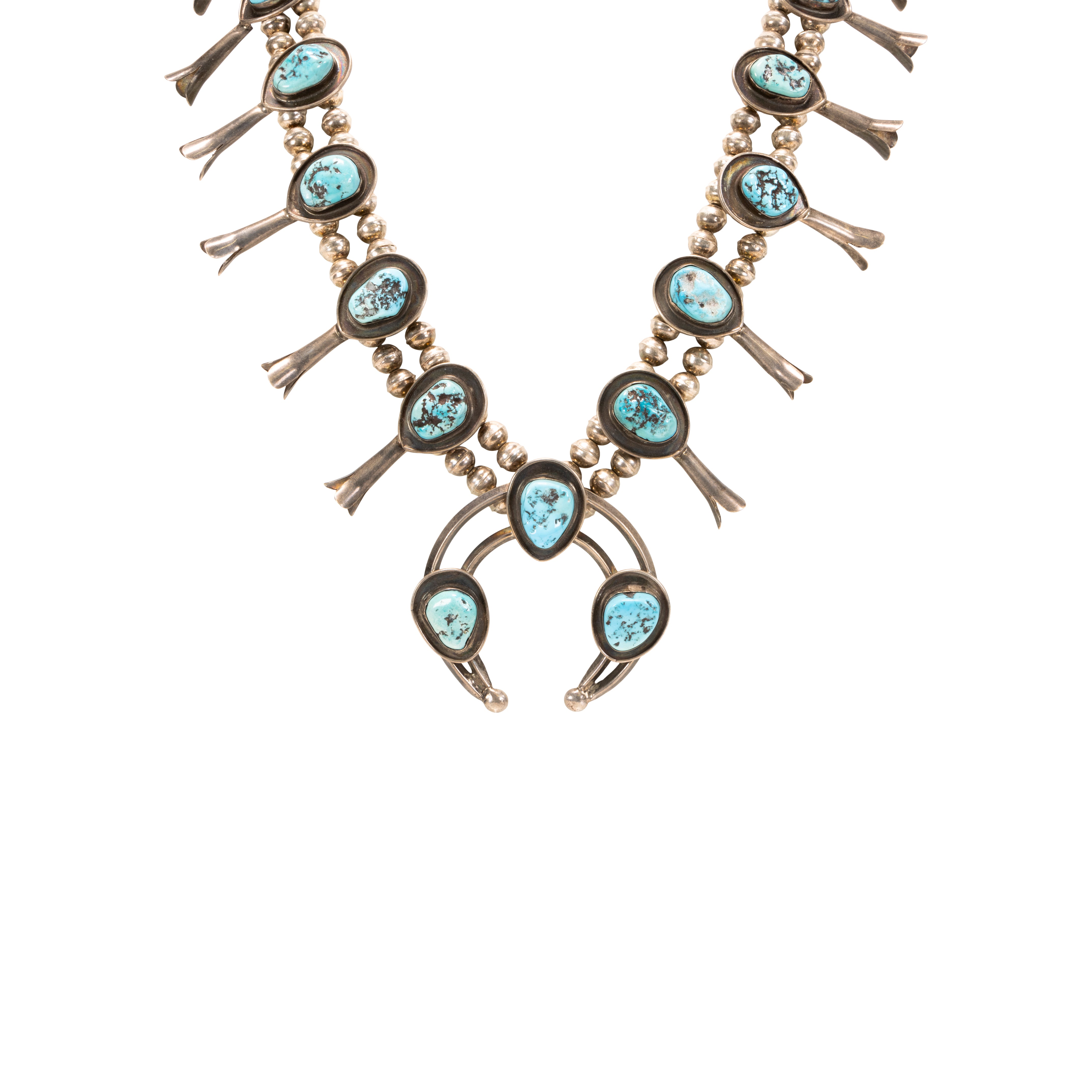 Native Turquoise Squash Blossom, Jewelry, Squash Blossom, Native