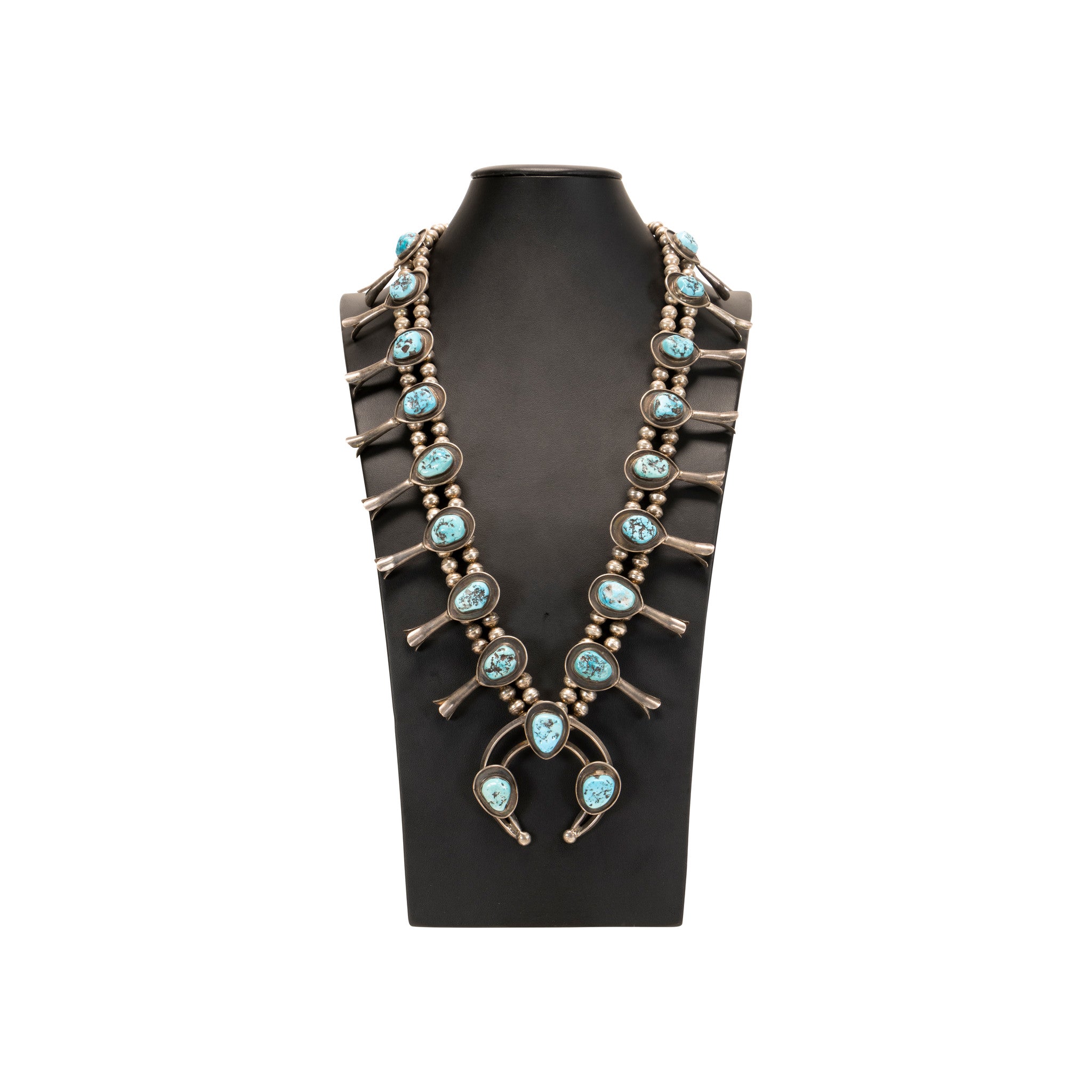 Native Turquoise Squash Blossom