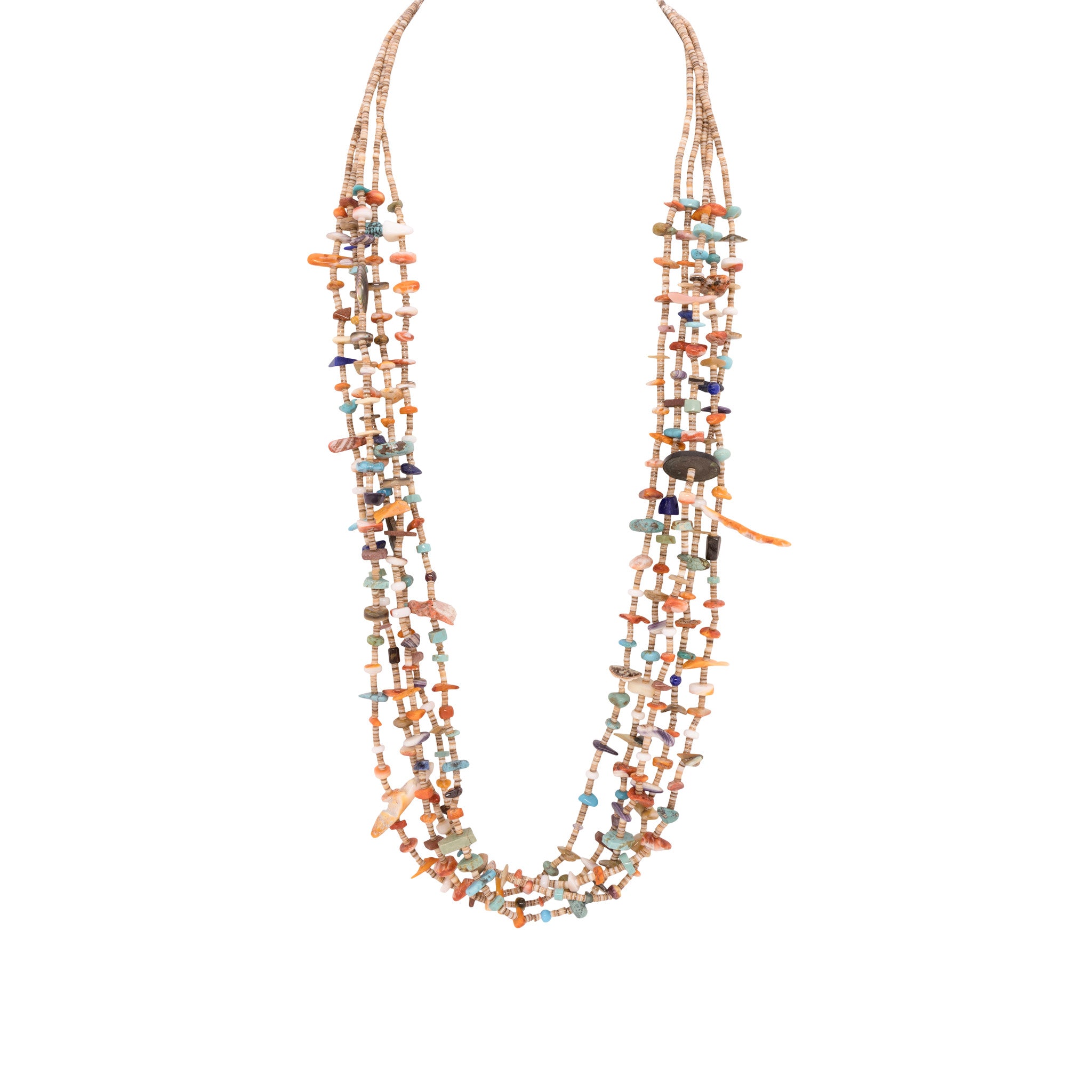 Santa Domingo Calabaza Necklace, Jewelry, Necklace, 