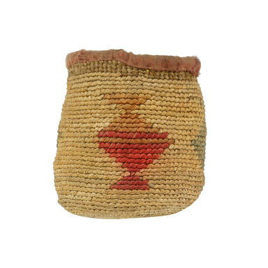 Nez Perce Corn Husk Sally Bag, Native, Basketry, Corn Husk