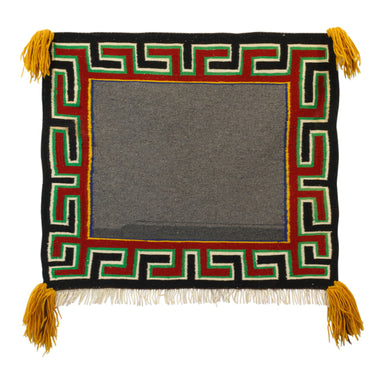 Navajo Teec Nos Pos Single Saddle, Native, Weaving, Single Saddle Blanket