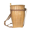Ash Splint Pack Basket, Native, Basketry, Vertical