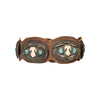 Navajo Turquoise Concho Belt with Bighorns