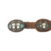 Navajo Turquoise Concho Belt with Bighorns