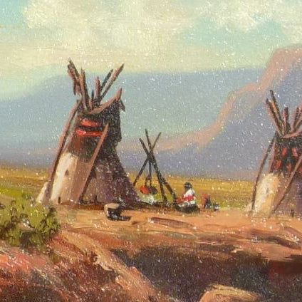 Buffalo Camp by Heinie Hartwig