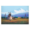 Montana Mountain By Heinie Hartwig, Fine Art, Painting, Native American