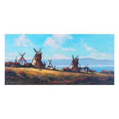Spring Clouds by Heinie Hartwig, Fine Art, Painting, Native American