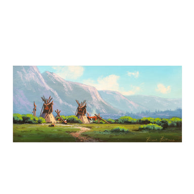 Prairie Edge By Heinie Hartwig, Fine Art, Painting, Native American