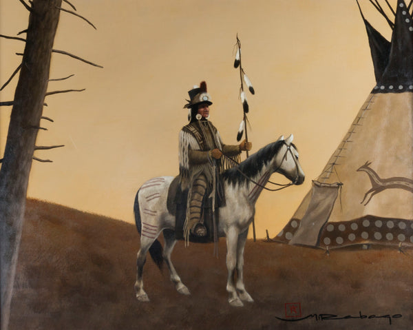 Looking Glass by Mario Rabago, Fine Art, Painting, Native American