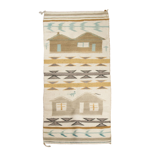 Navajo Pictorial, Native, Weaving, Wall Hanging