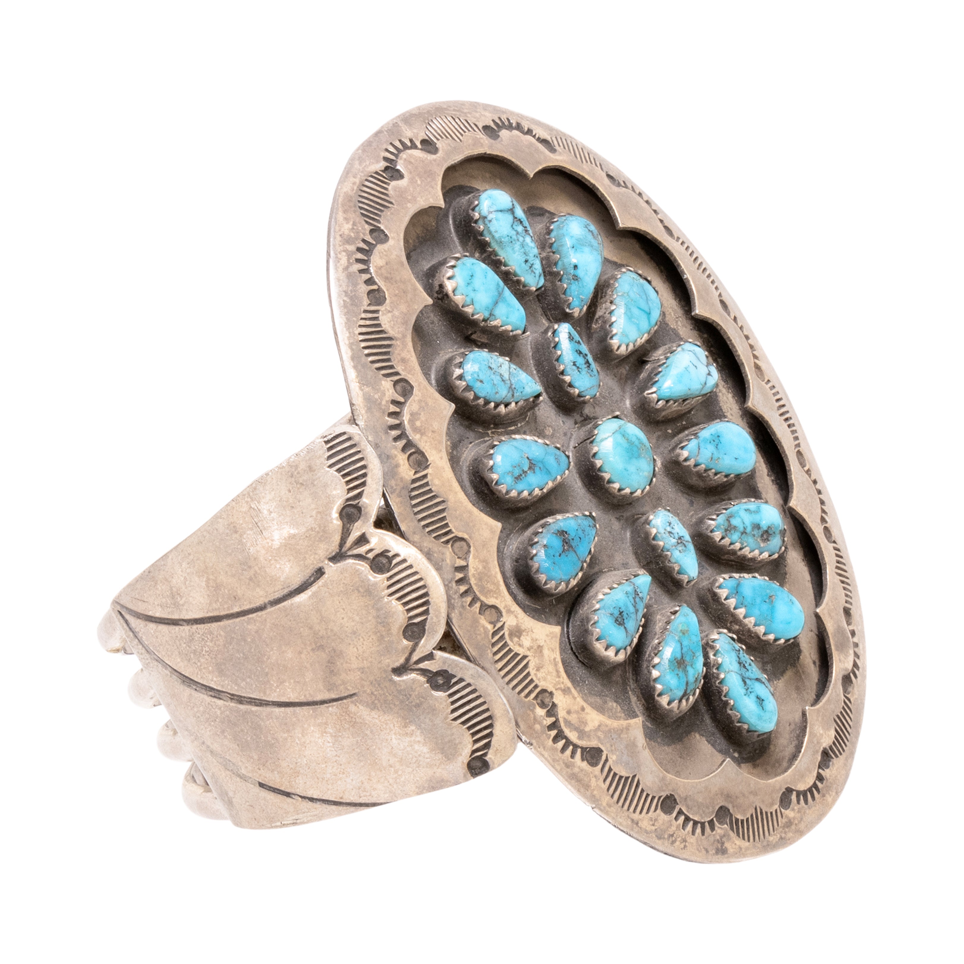 Navajo Teardrop Cluster Bracelet