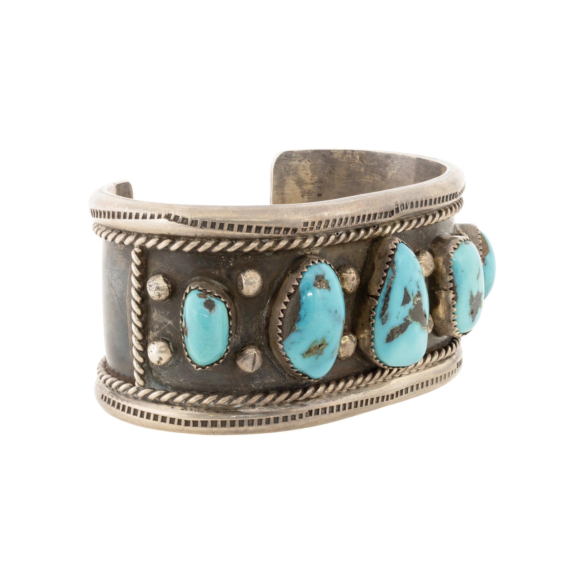 Navajo Bisbee Turquoise Cuff