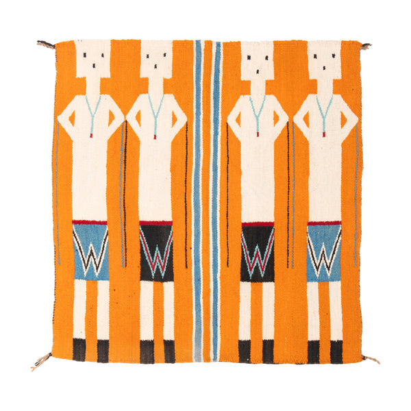 Navajo Yei Pictorial, Native, Weaving, Wall Hanging
