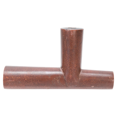Catlinite T Pipe, Native, Pipe, Catlinite