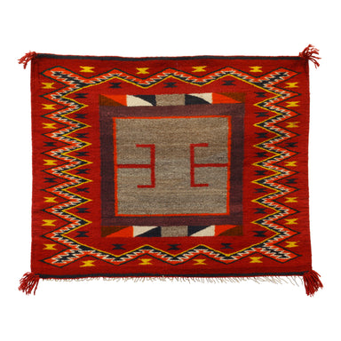 Red Mesa Single Saddle, Native, Weaving, Single Saddle Blanket