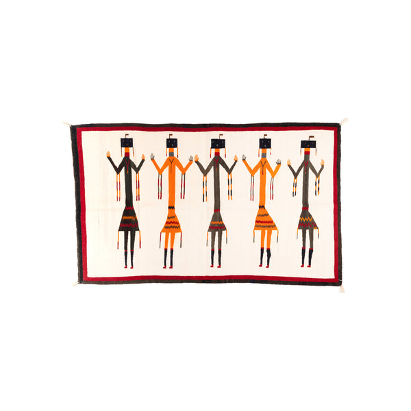 Navajo Yei Pictorial, Native, Weaving, Wall Hanging