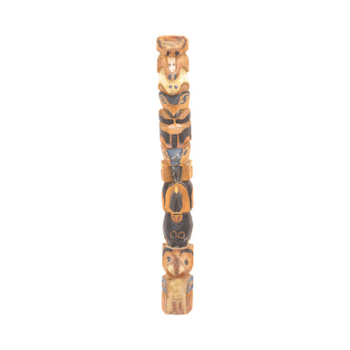 Nuu-chah-nulth Model Totem, Native, Carving, Totem Pole