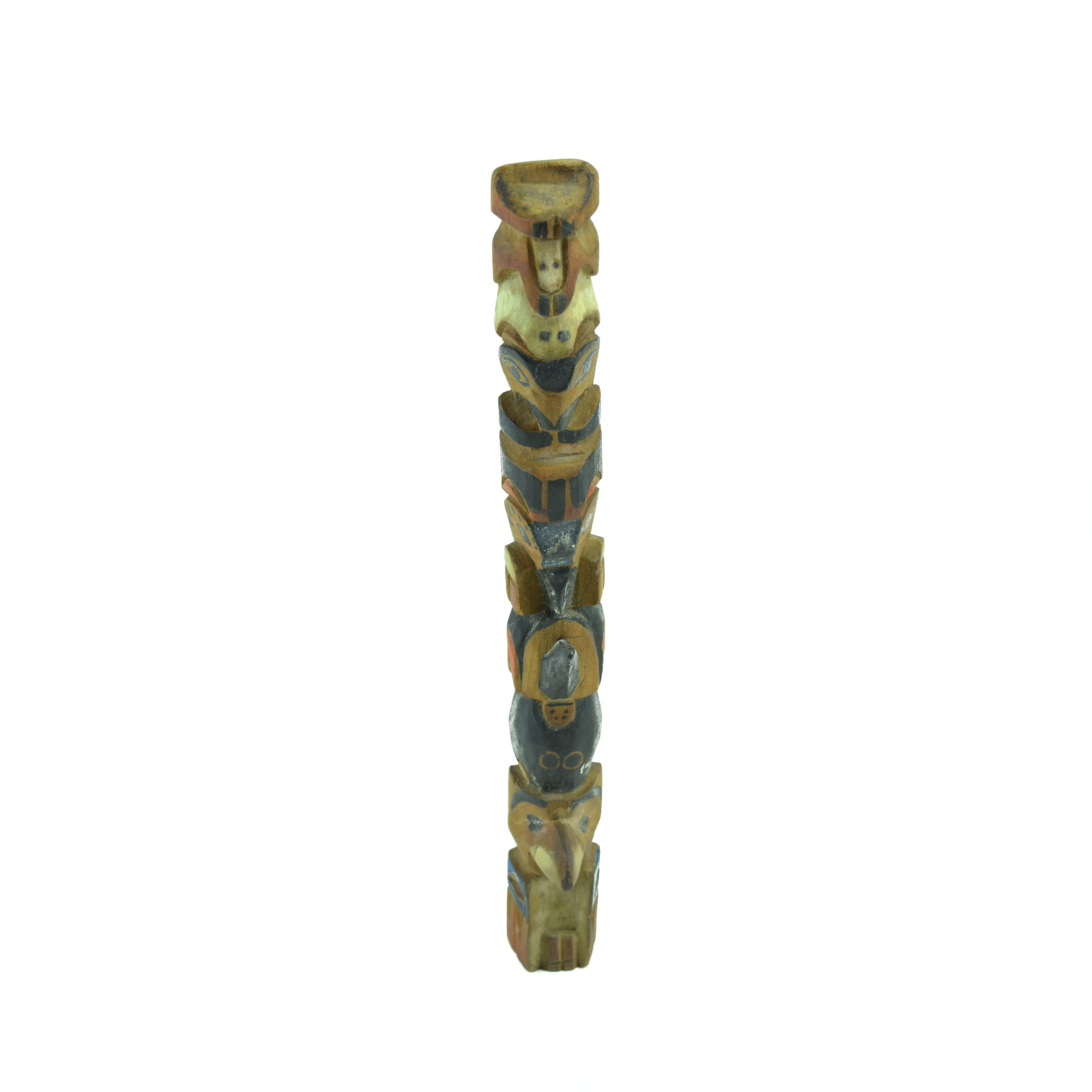 Nuu-chah-nulth Model Totem, Native, Carving, Totem Pole