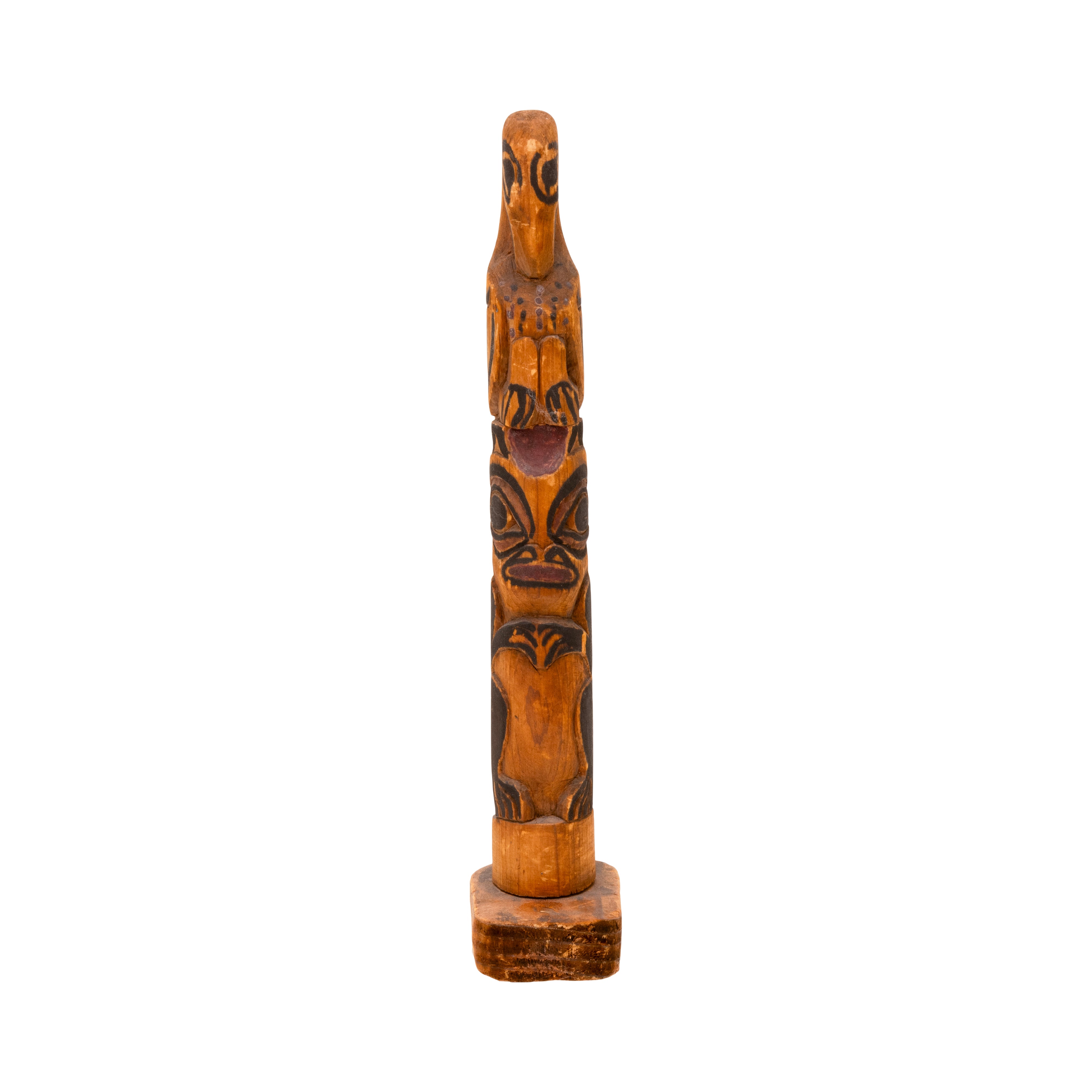 Tlingit Model Totem, Native, Carving, Totem Pole