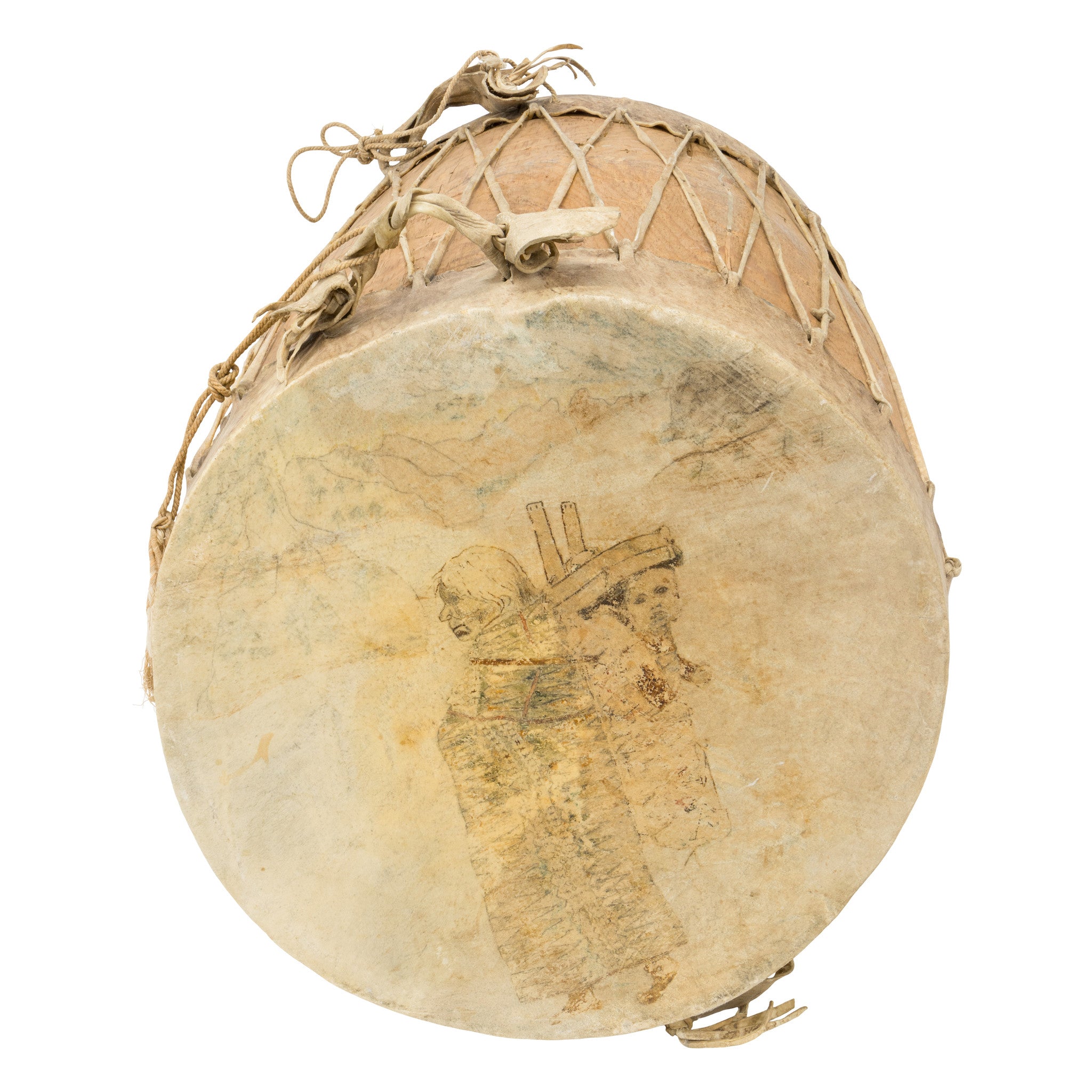 Pueblo Pictorial Drum