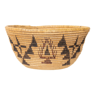 Washoe Basket, Native, Basketry, Vertical