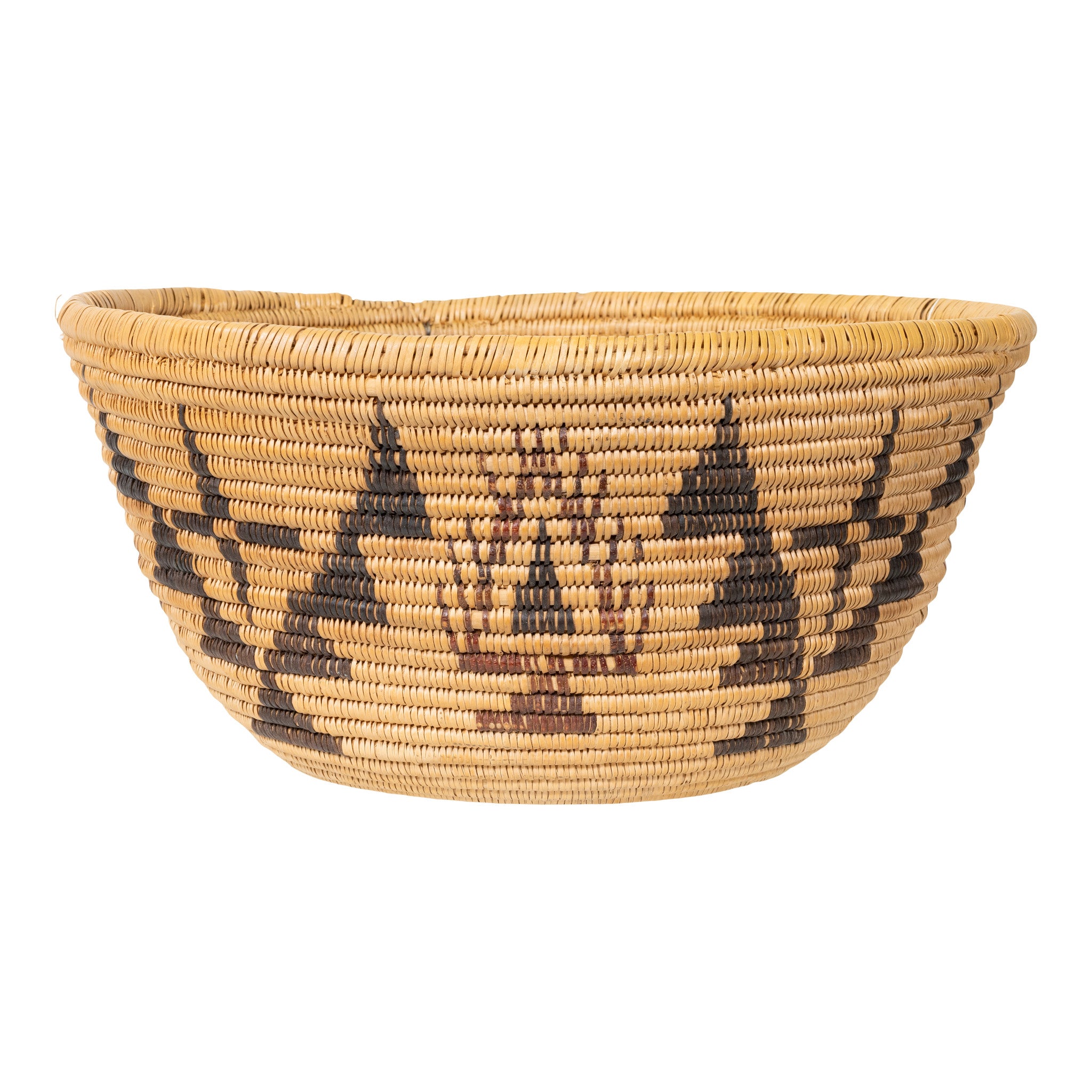 Washoe Basket, Native, Basketry, Vertical