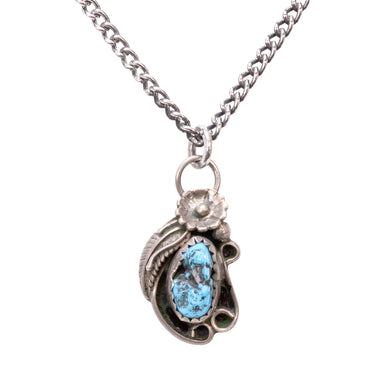 Simple Turquoise Necklace, Jewelry, Necklace, Native