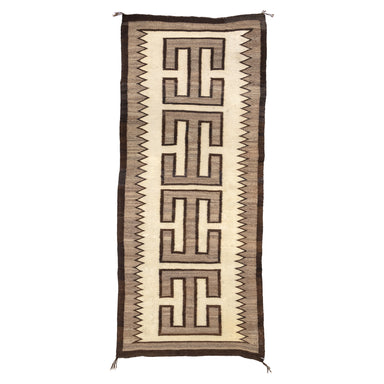 Navajo Crystal Runner, Native, Weaving, Floor Rug