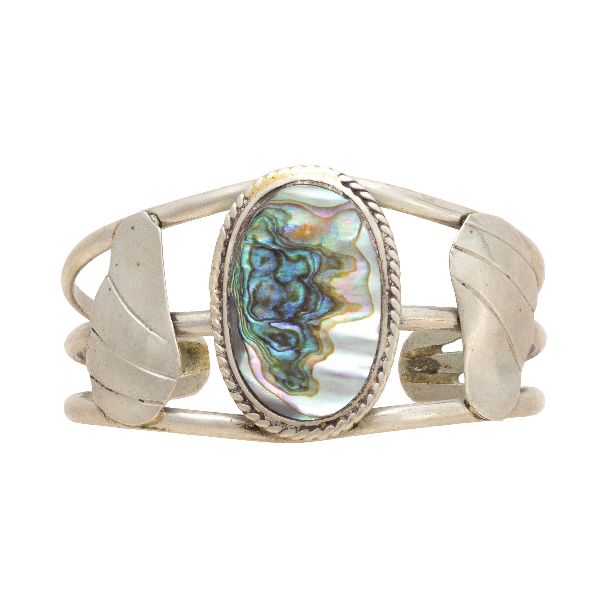 Abalone and Sterling Silver Bracelet, Jewelry, Bracelet, Southwest