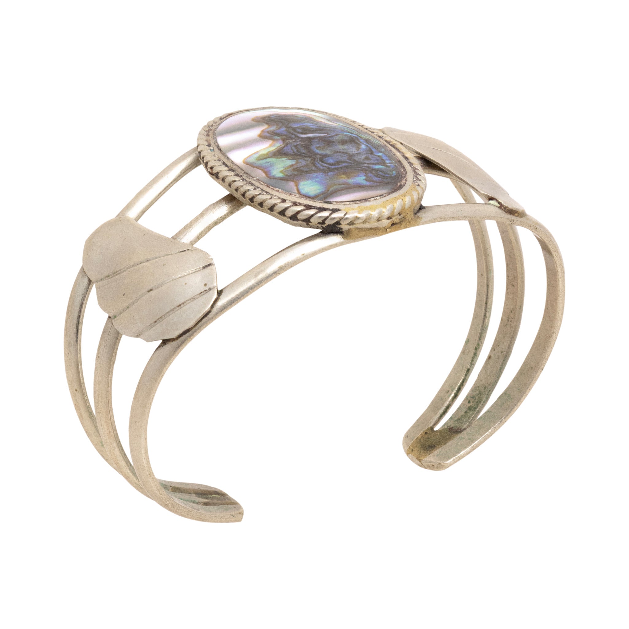 Abalone and Sterling Silver Bracelet