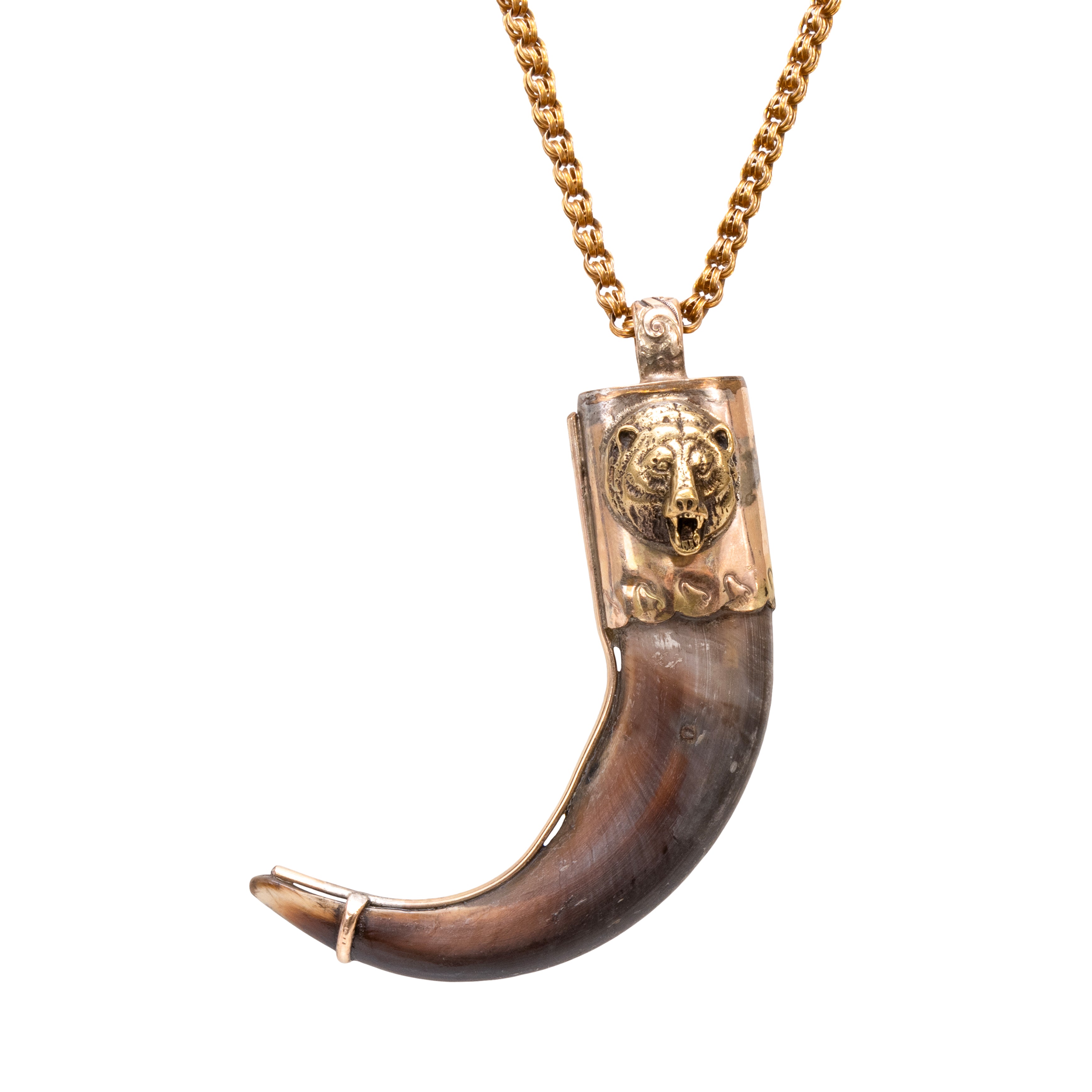 Bear Claw Pendant Necklace, Jewelry, Necklace, Native