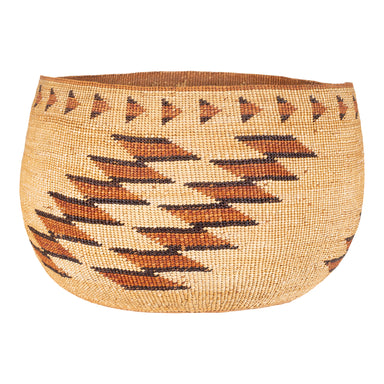 Karuk Basketry Bowl, Native, Basketry, Vertical