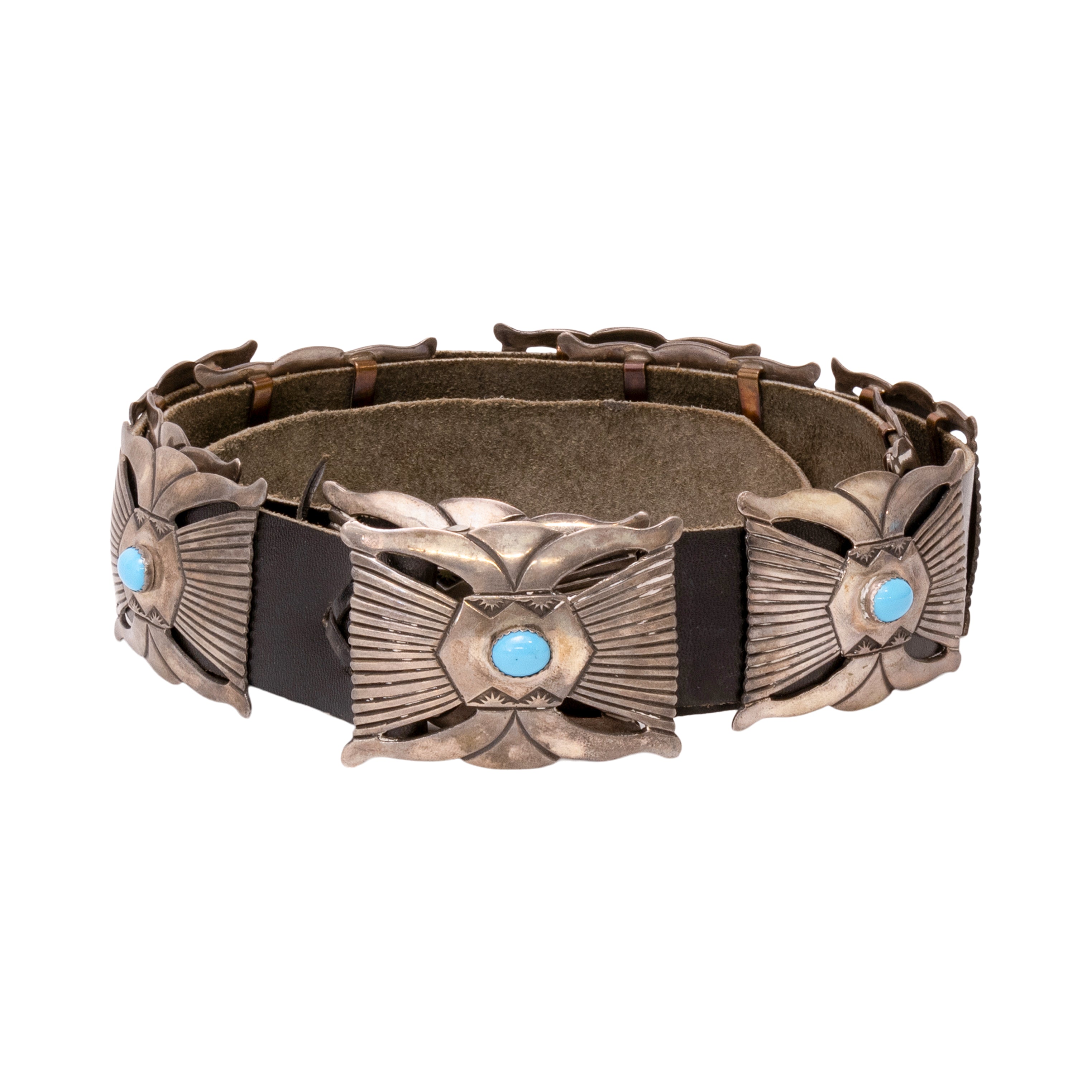 Navajo Turquoise Concho Belt