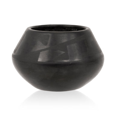 Marie and Julian Martinez Black Ware Bowl, Native, Pottery, Historic
