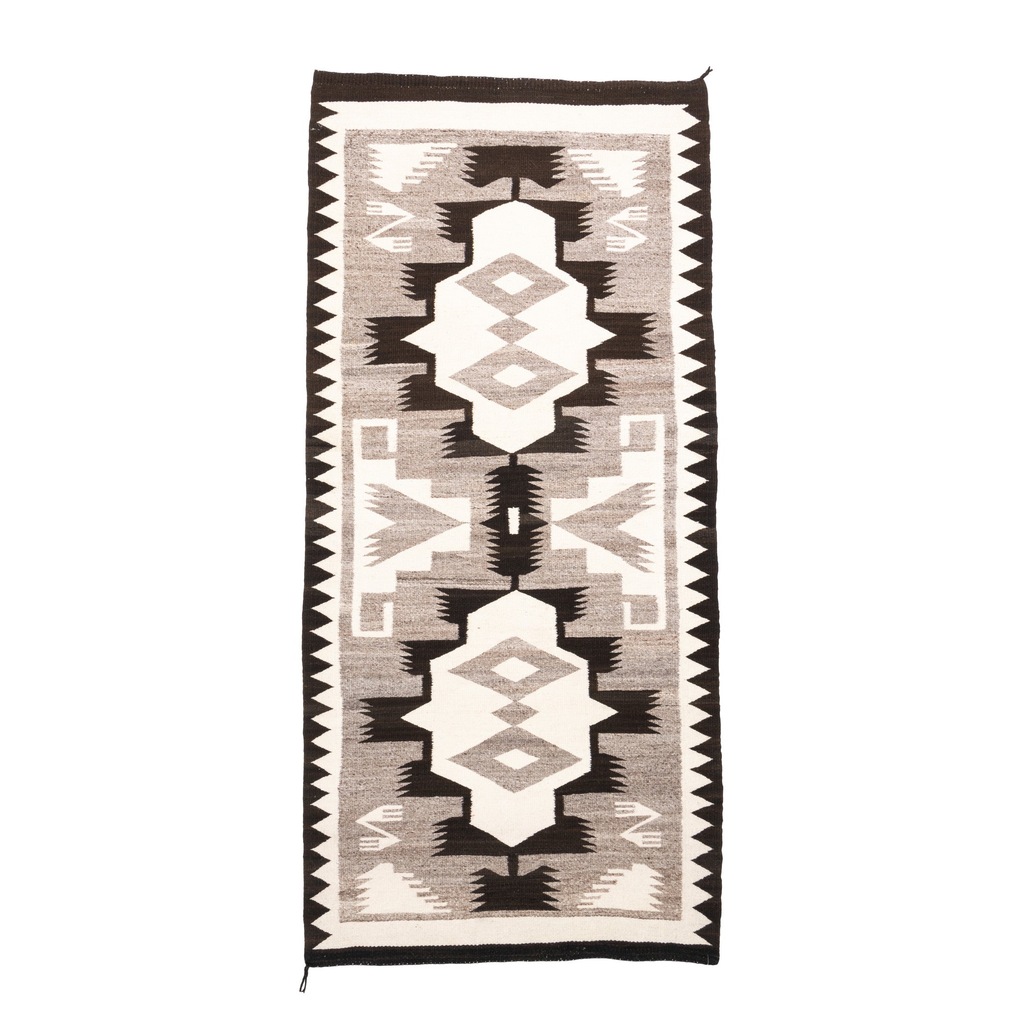 Navajo Crystal Runner, Native, Weaving, Floor Rug
