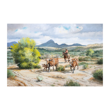Longhorns by Gordon G. Pond, Fine Art, Painting, Western