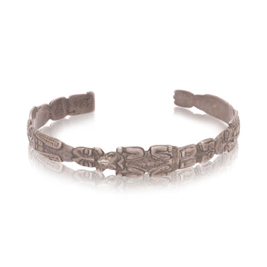 Sterling Silver Totem Bracelet, Jewelry, Belt, Southwest
