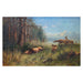 Montana Landscape with Felled Elk by John Fery, Fine Art, Painting, Wildlife