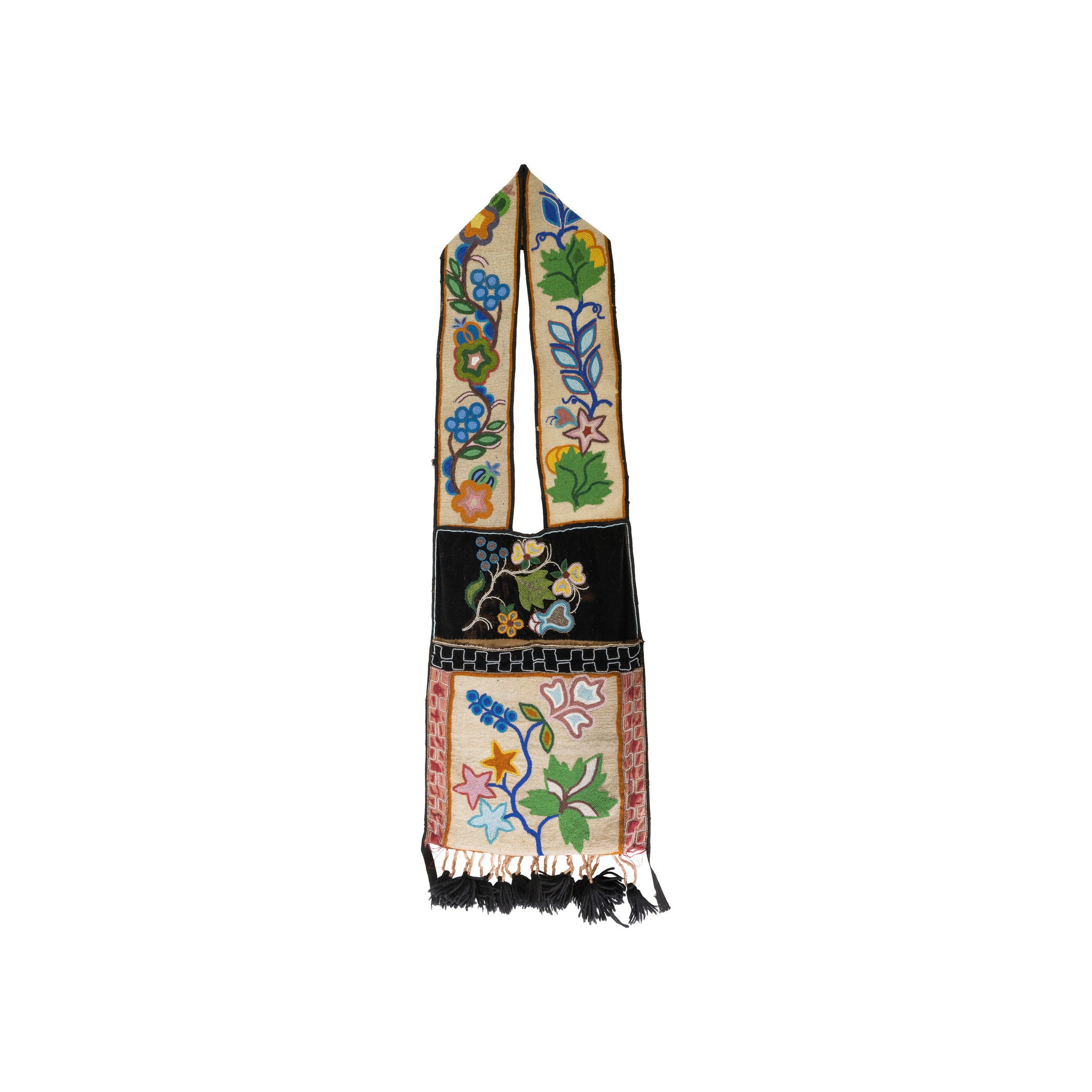 Ojibwe Bandolier, Native, Bag, Bandolier Bag