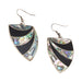 Abalone and Onyx Dangle Earrings, Jewelry, Earrings, Southwest
